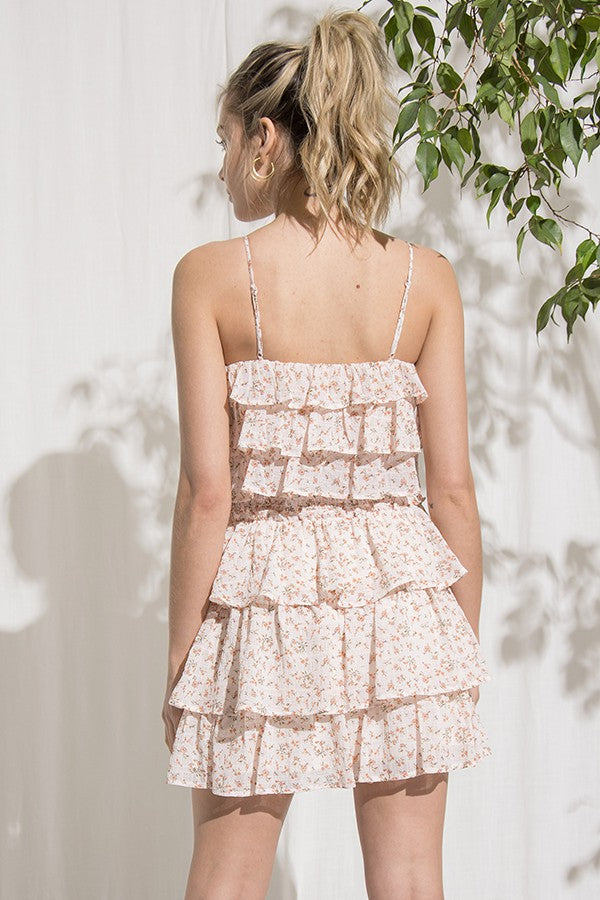 Forever 21 White Ruffle Dress