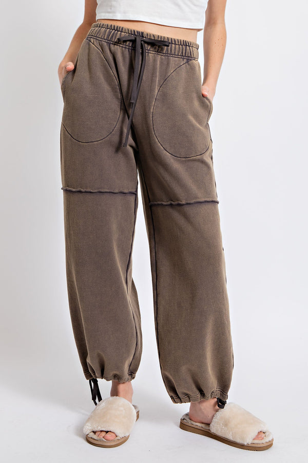 Restock - WASHED HEAVY TERRY JOGGER PANTS / SWEATPANTS - Final Sale
