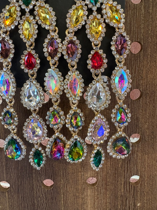 Super Shining Colorful Glass Earrings