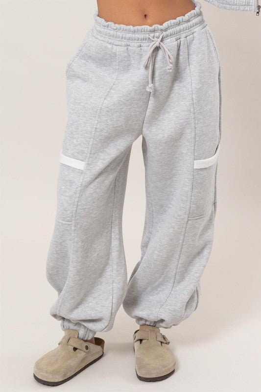 Oversized Jogger Pants (Heather Gray)