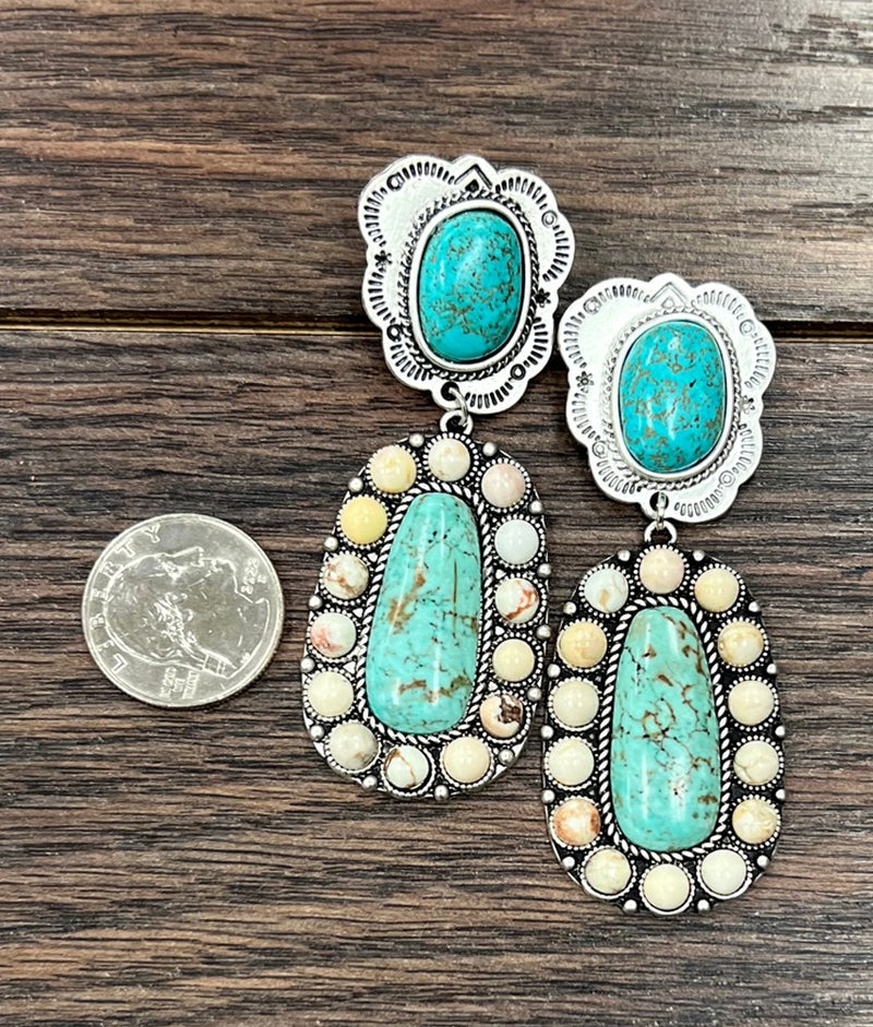 Navajo Turquoise Earrings