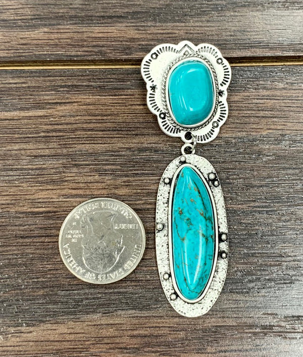 Turquoise Post Earrings