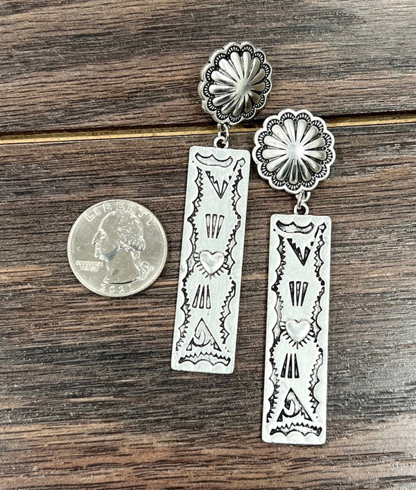 Aztec Post Earrings