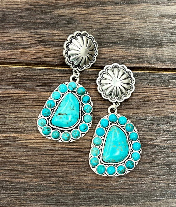 Turquoise Post Earrings