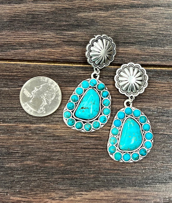 Turquoise Post Earrings