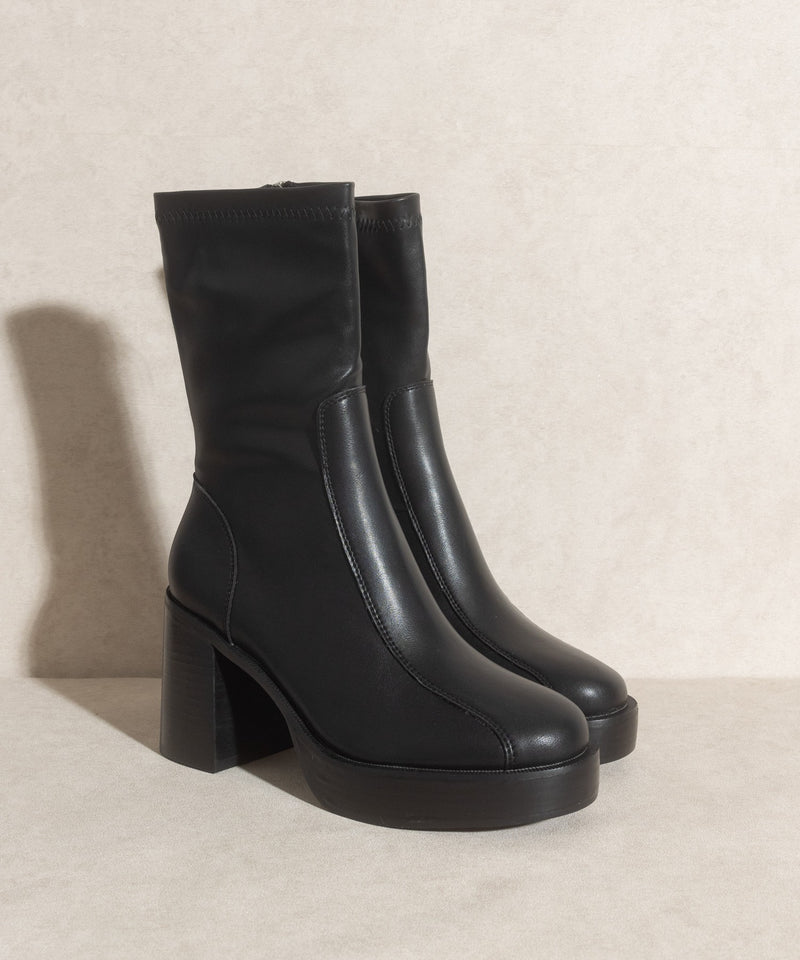 The Josephine - Platform Short Boots