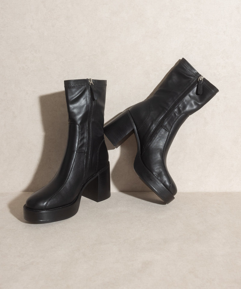 The Josephine - Platform Short Boots