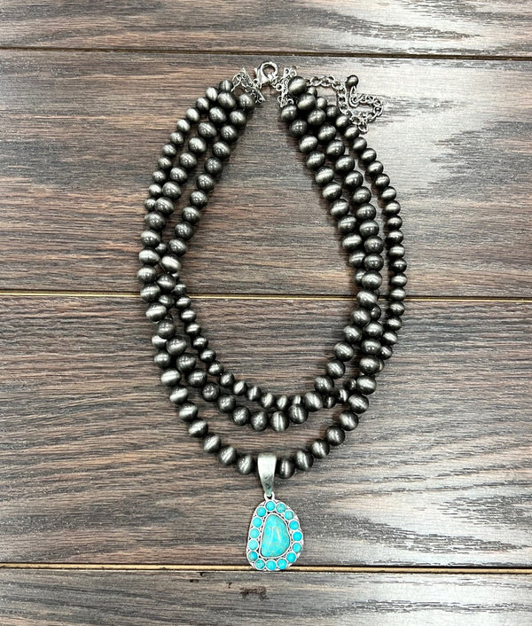 Navajo Bead, Turquoise Necklace