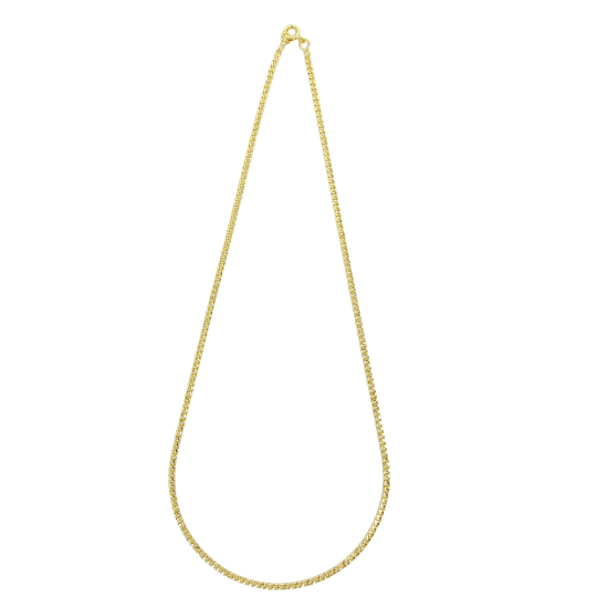 18k Gold Filled 2.0mm thickness Cuban Chain (Single Chain - 16 & 18 inch)