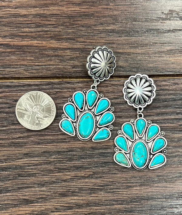 Turquoise Post Earrings