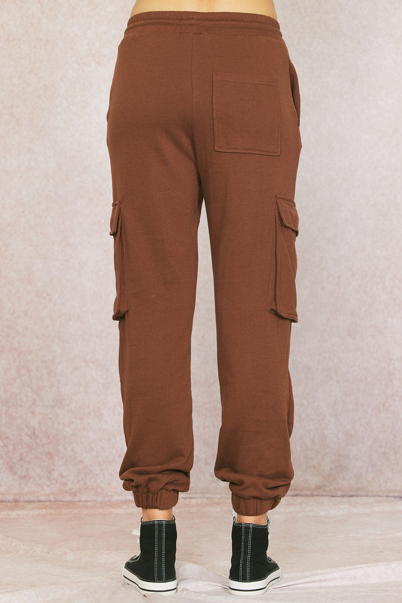 Cotton Terry Pants in Cocoa