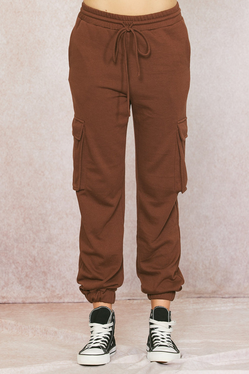 Cotton Terry Pants in Cocoa - Final Sale