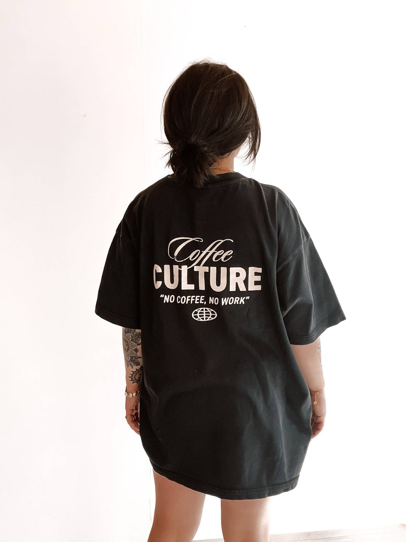 Coffee Culture Womens Graphic Tee - Black (S-XL)