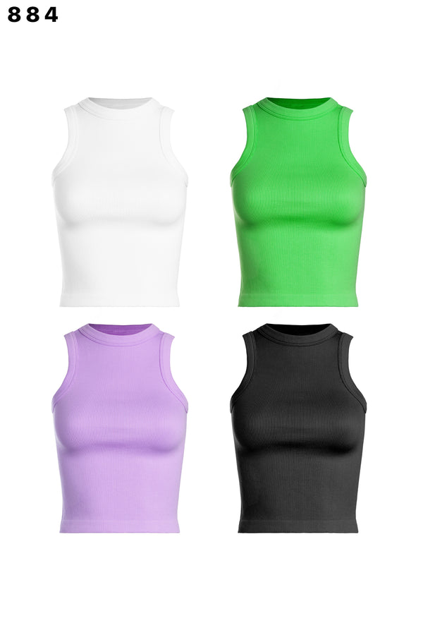 Ribbed basic tank (One size - 4 colors)