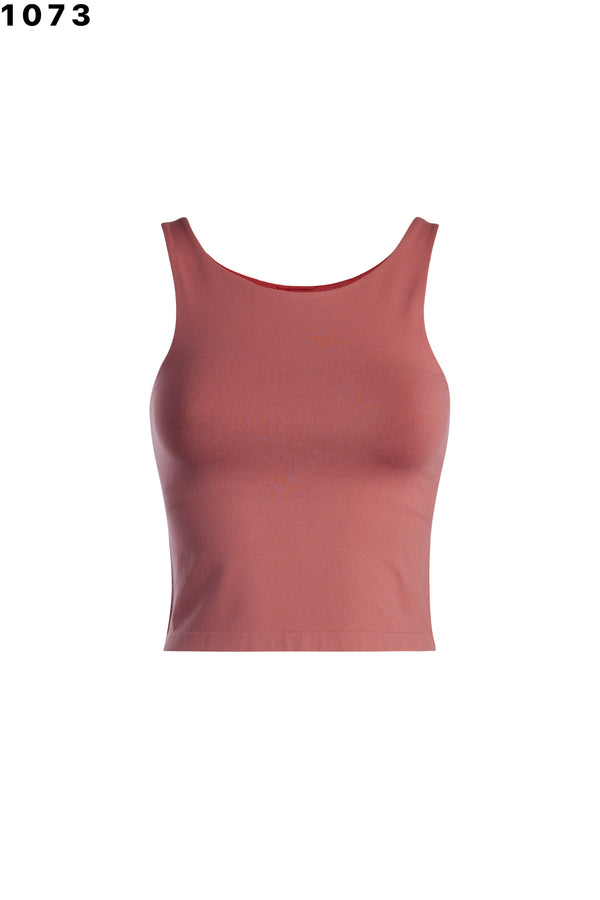 DOUBLE LAYER NO BINDING CROP TANK - One Size (3 Colors)