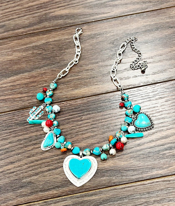 Handmade Gemstone, Turquoise Necklace