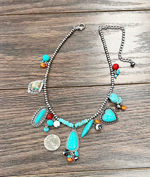 Handmade Gemstone Turquoise Necklace