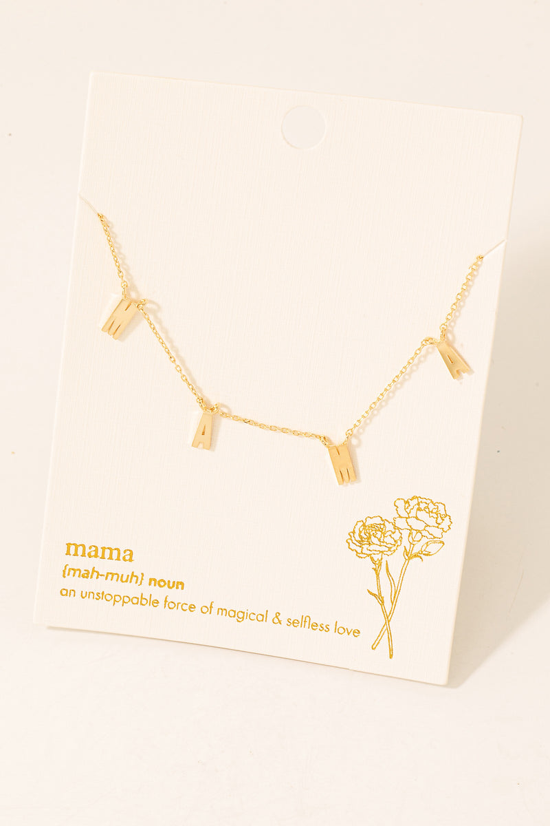 Mama Station Charms Chain Necklace