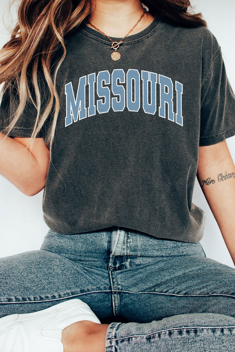 Missouri Varsity Font Comfort Colors Tee (S-XL)