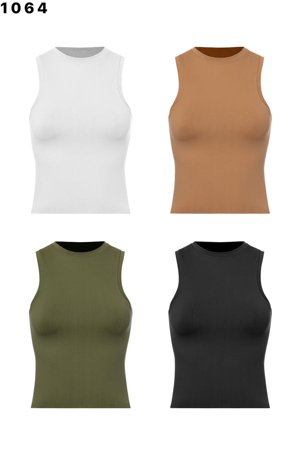 STRETCHY SMOOTH MUSCLE TANK - One size (4 colors)