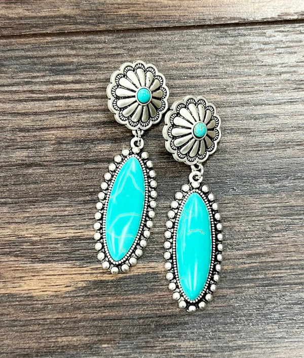 Turquoise Post Earrings