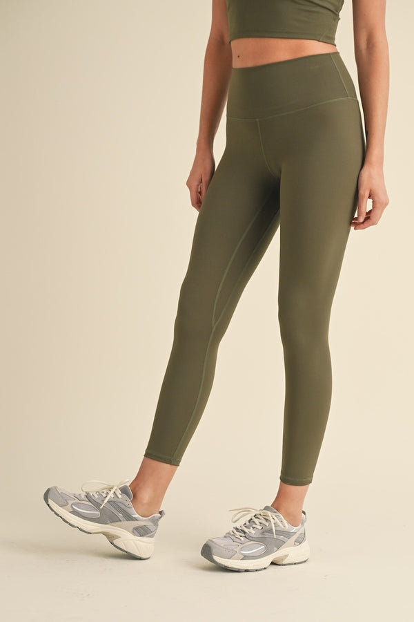 Aligned Performance High-Rise Leggings in Olive