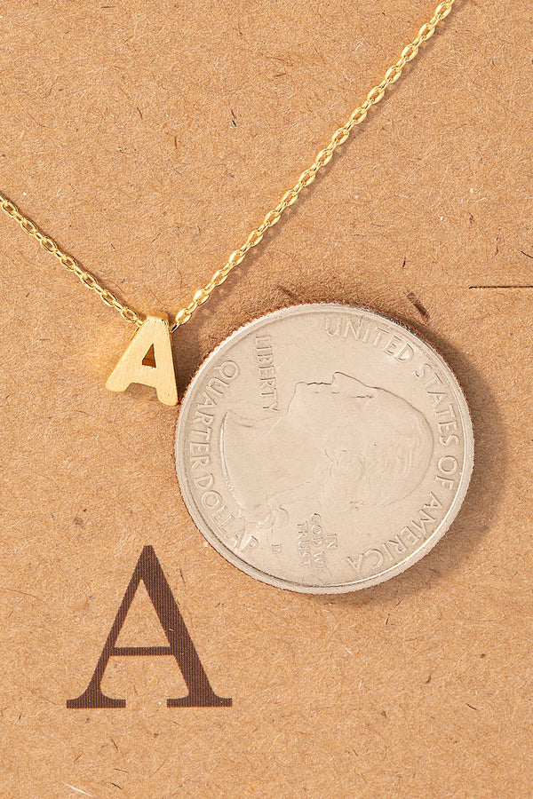 Initial Pendant Necklace (A-Z Available)