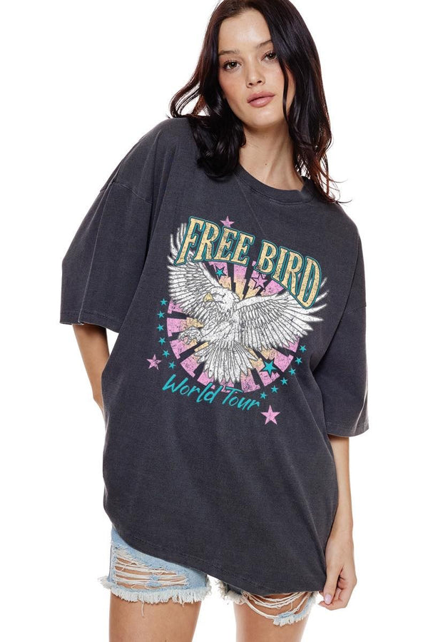 'PUFF' FREE BIRD WORLD TOUR GRAPHIC TEE