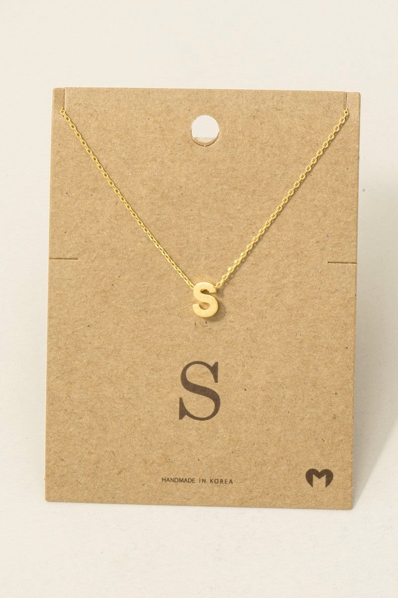 Initial Pendant Necklace