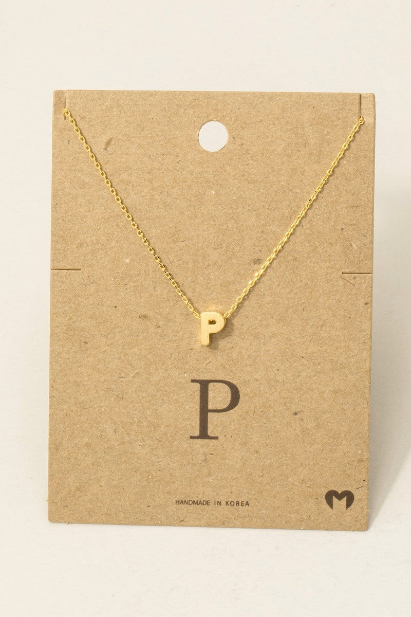 Initial Pendant Necklace