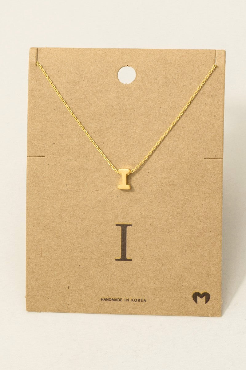 Initial Pendant Necklace