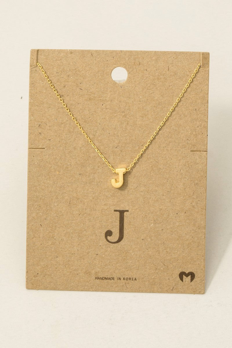 Initial Pendant Necklace