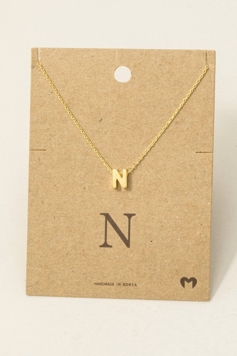 Initial Pendant Necklace