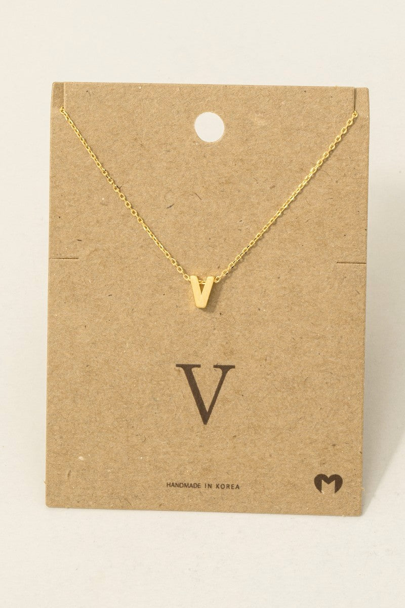 Initial Pendant Necklace