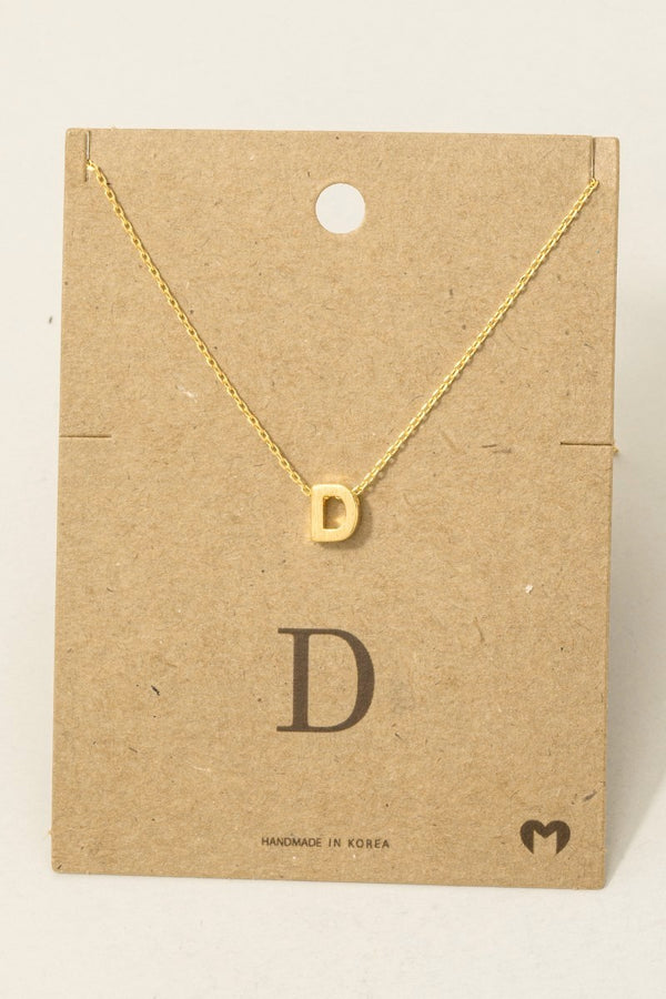 Initial Pendant Necklace
