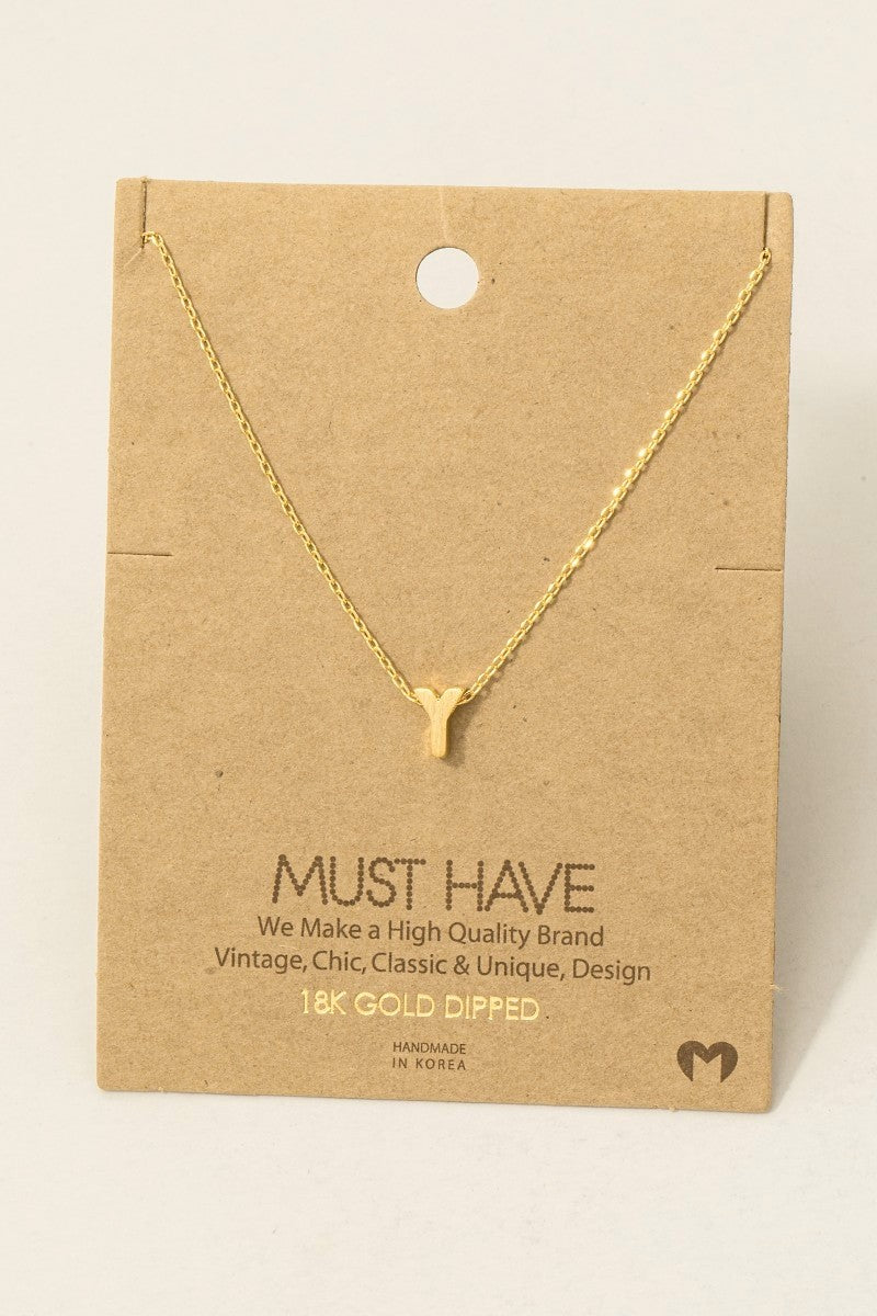 Initial Pendant Necklace