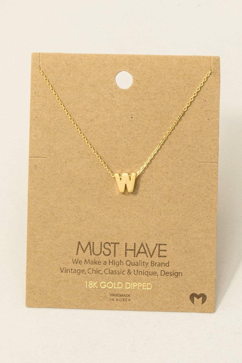 Initial Pendant Necklace