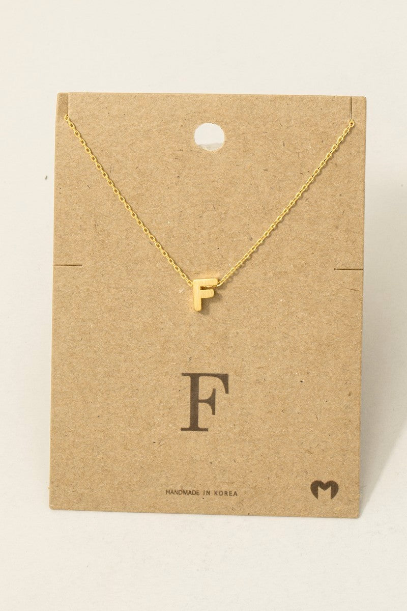 Initial Pendant Necklace