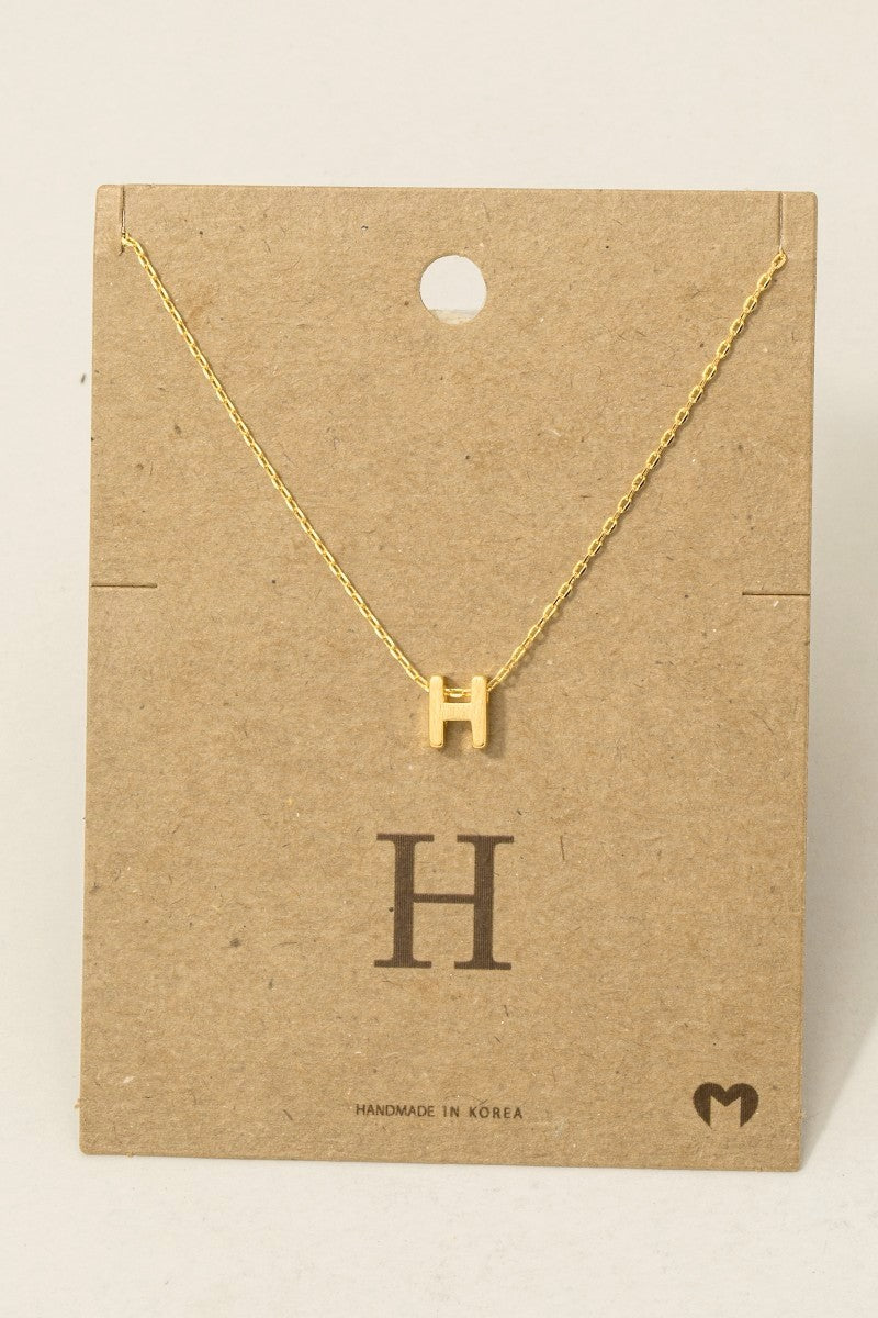 Initial Pendant Necklace