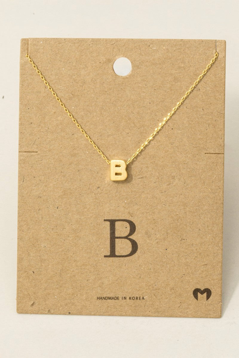 Initial Pendant Necklace