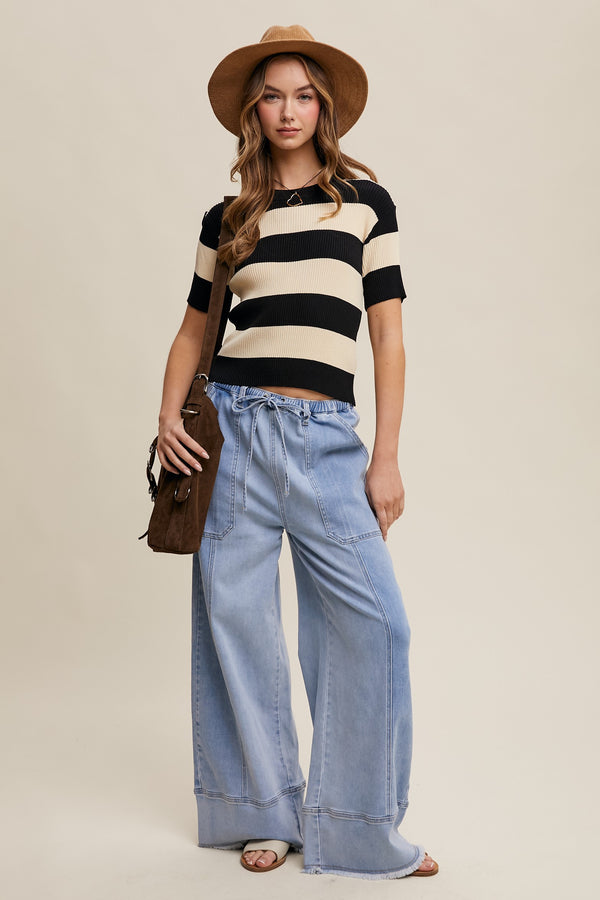 RESTOCK - Relaxed Wide-leg Denim Pants