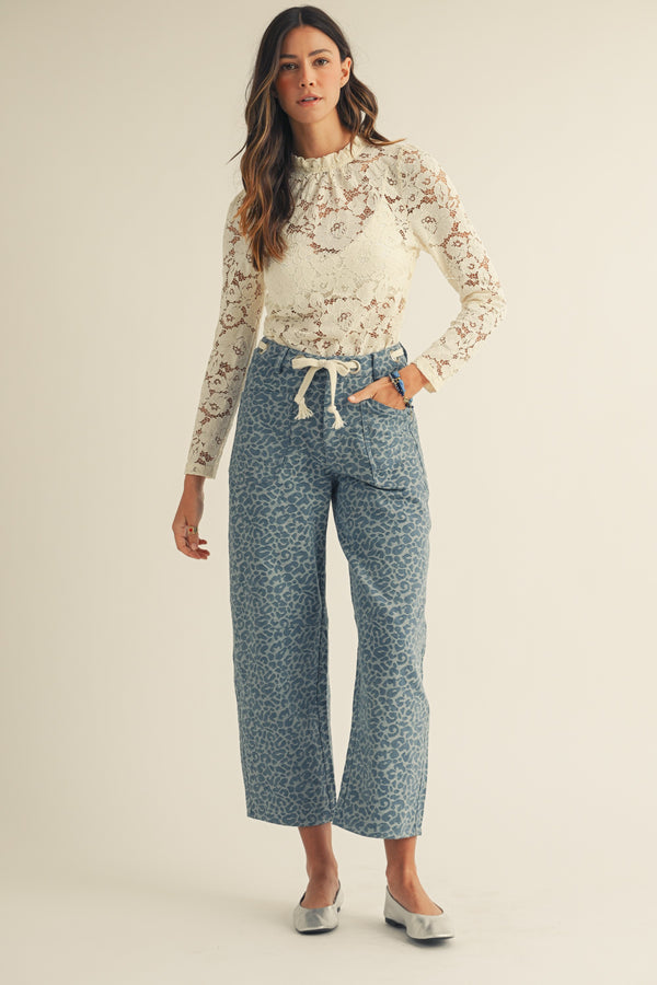 Luxe Mesh Blouse in Ivory