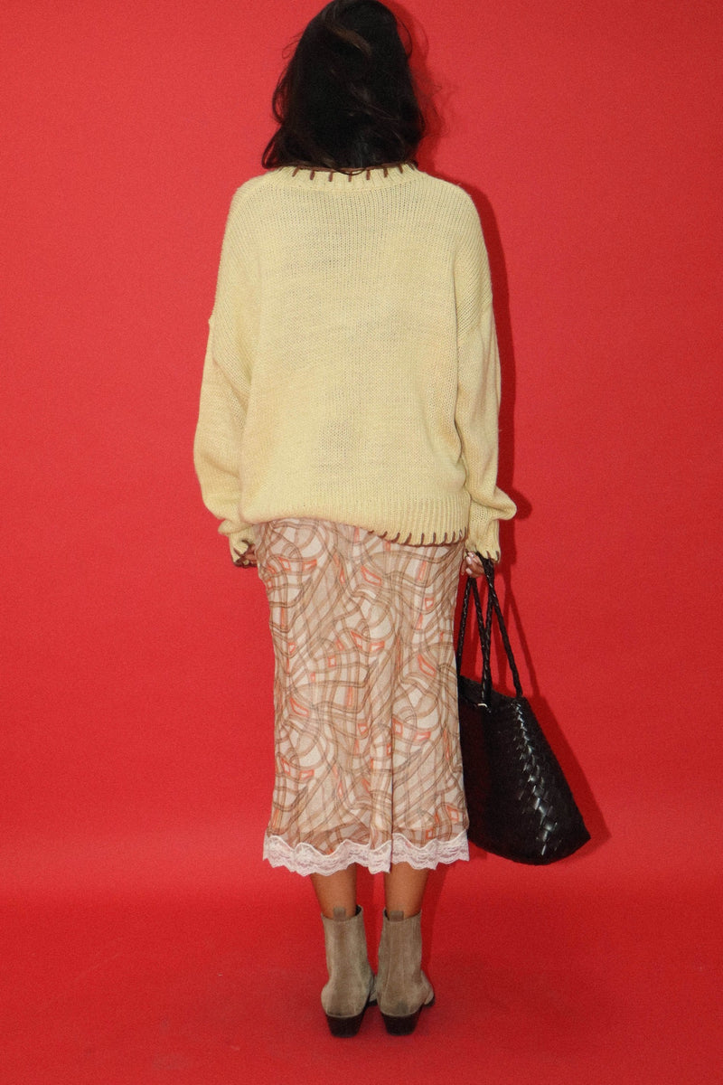 Lucky Baby Stitch Sweater in Butter