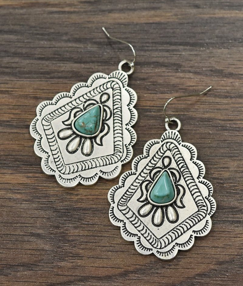 Concho Turquoise Earrings