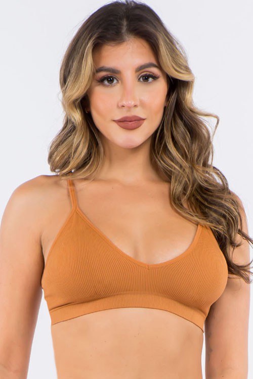 Ribbed Seamless Bralette (8 colors available)