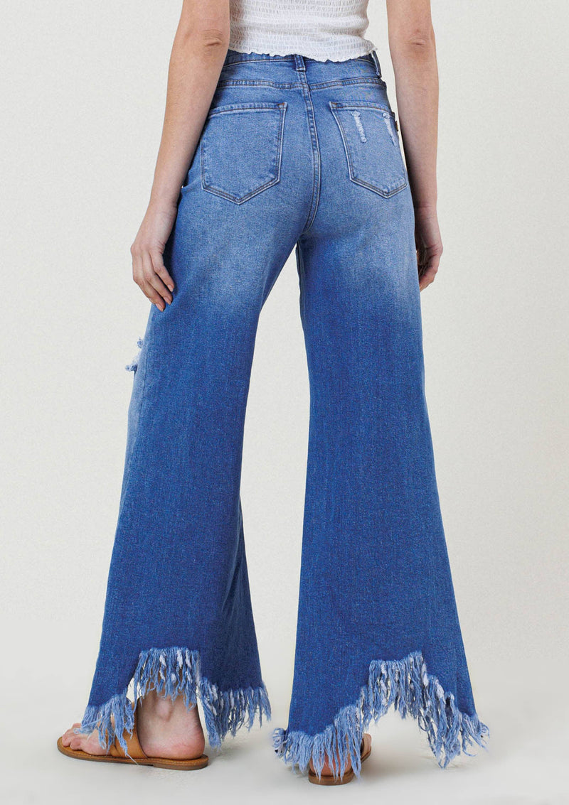 Want It Bad Flare Jeans - Vibrant MIU