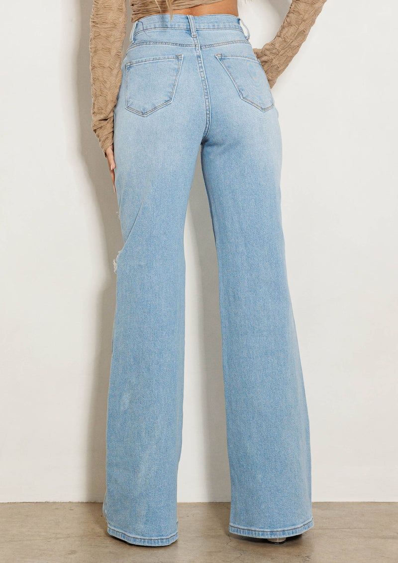 Issa Wide Bootcut Jeans - Vibrant MIU