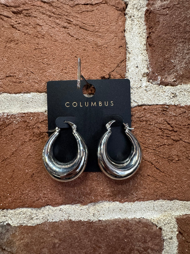 Silver Hoop Earrings