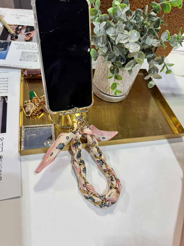 Pink Sand Beach Phone Wristlet