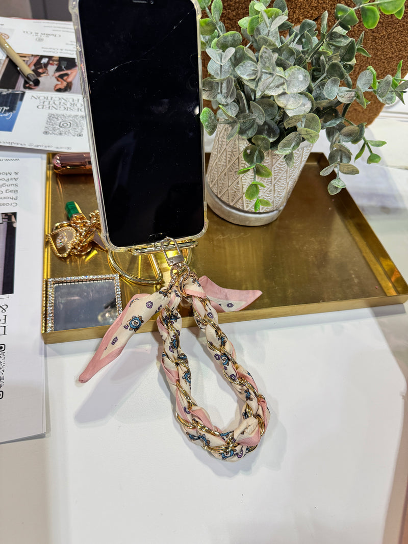 Pink Sand Beach Phone Wristlet